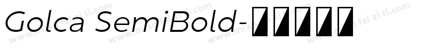 Golca SemiBold字体转换